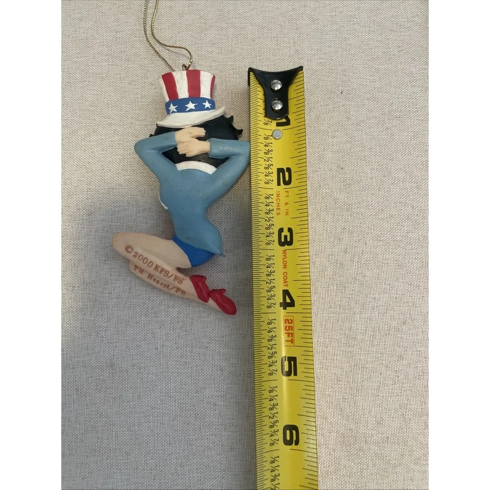 Betty Boop Christmas Ornaments High Heel Betty Boop Patriotic 2000‎ KFS Hearst